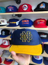 Load image into Gallery viewer, Vintage Notre Dame Trucker Snapback
