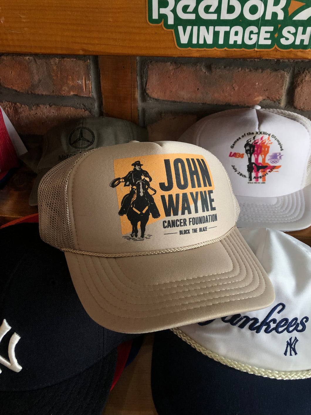 2000s John Wayne Cancer Foundation Trucker Hat