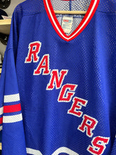 Load image into Gallery viewer, Vintage CCM New York Rangers Sublimated Jersey Size Large
