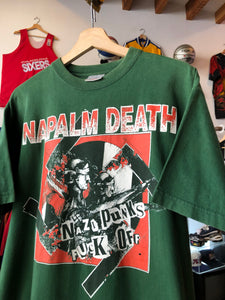 Vintage Napalm Death N*zi Punks F*CK Off Tee Size Large