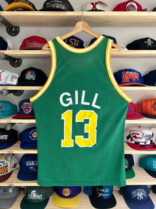 Vintage Early 90s Champion Seattle Super Sonics Kendall Gill Jersey 48 XL