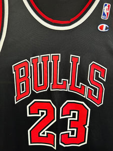Vintage 90s Champion Chicago Bulls Jordan Black Jersey 48 XL