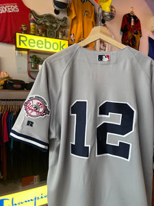 Alfonso Soriano NY Yankees Road Gray Authentic Russell Athletic Jersey 48 XL