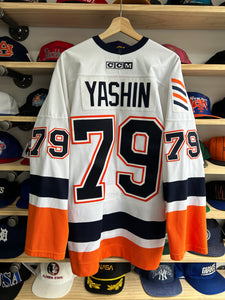 Vintage CCM New York Islanders Alexei Yasmin On Ice Authentic Jersey 56