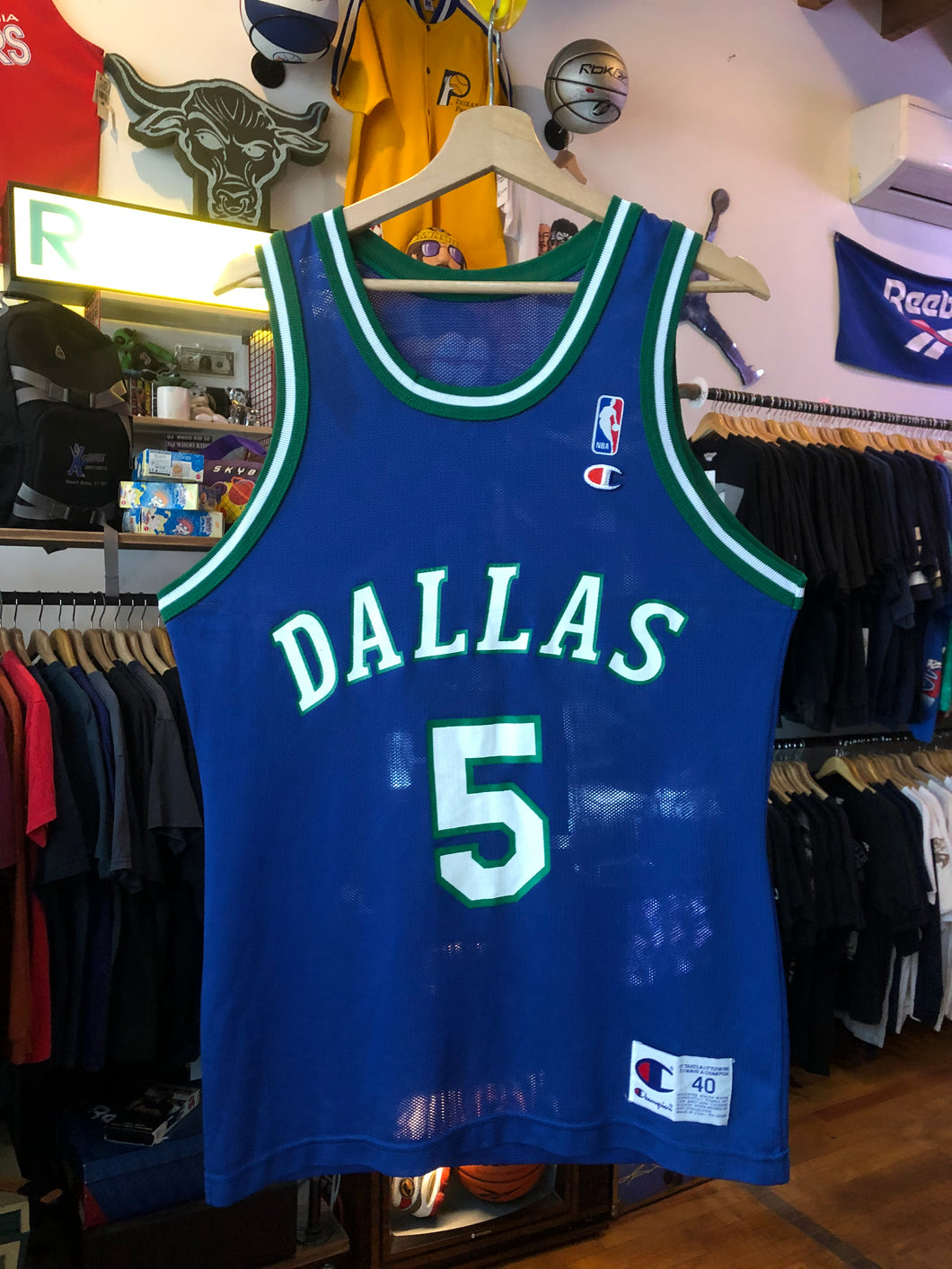 Vintage Champion Dallas Mavericks Jason Kidd Jersey Size 40 / Medium