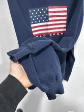 Load image into Gallery viewer, Vintage Ralph Lauren Polo Sport USA Flag Crewneck Sweater Large
