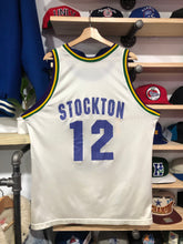 Load image into Gallery viewer, Vintage Champion Utah Jazz John Stockton Jersey Size 48/XL
