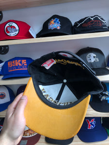 Vintage Leather Michigan Wolverines Hat