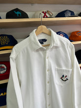 Load image into Gallery viewer, Vintage 1987 Polo Ralph Lauren Cross Flags Cotton Button Down Sweater Medium / Large
