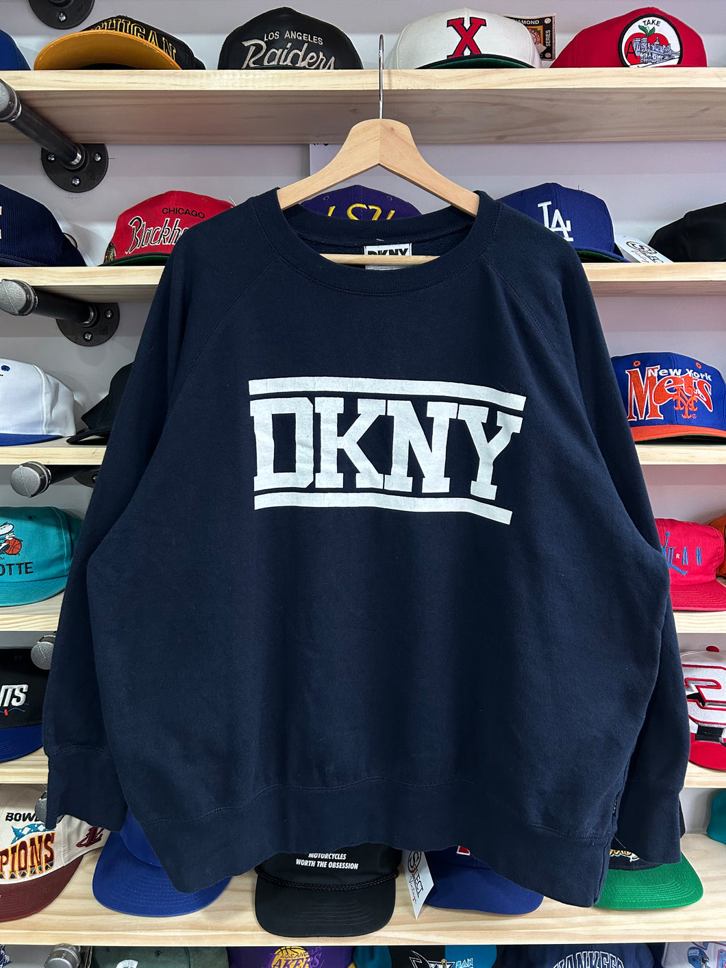 Vintage DKNY Crewneck Sweater Boxy Large / XL