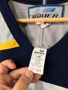 Vintage Bauer Nashville Predators Hockey Jersey Size Large