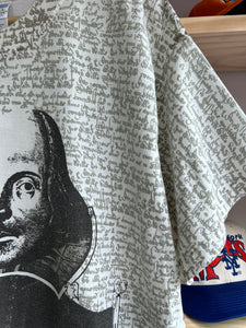 Vintage William Shakespeare All Over Print Tee XL