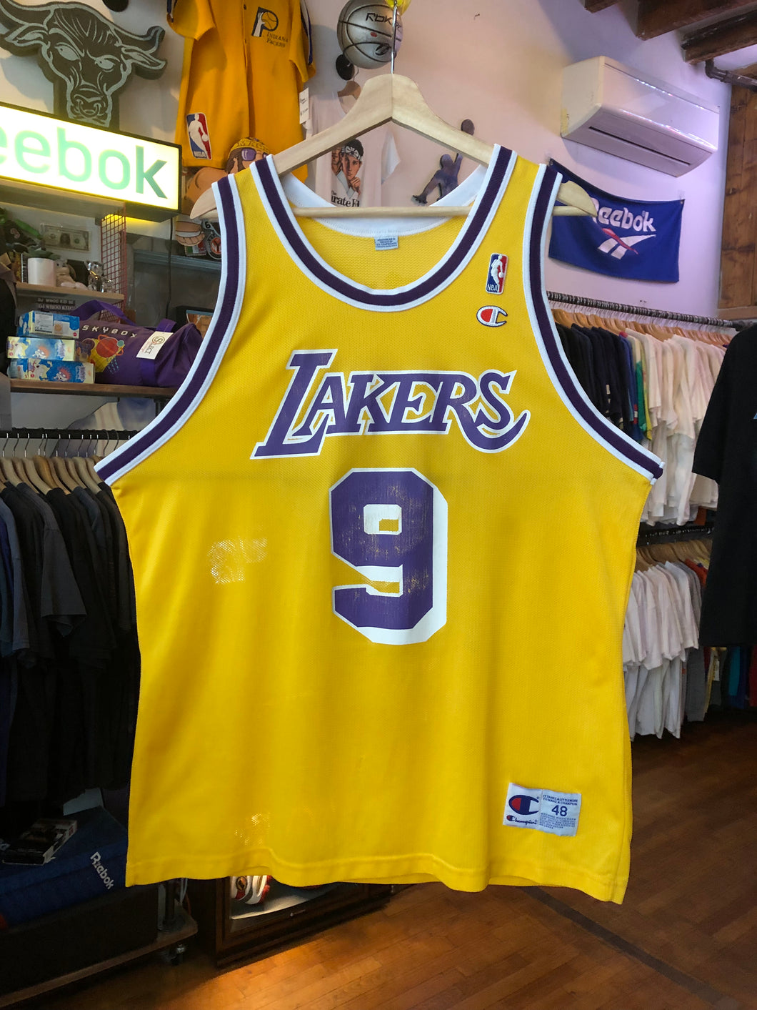 Vintage Champion Los Angeles Lakers Nick Van Exel Size 48 / XL