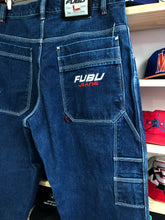 Load image into Gallery viewer, Vintage Fubu Carpenter Baggy Denim Jeans Size 38x34
