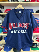 Load image into Gallery viewer, Vintage Waldorf Astoria Stitched Mesh Baseball Jersey Large
