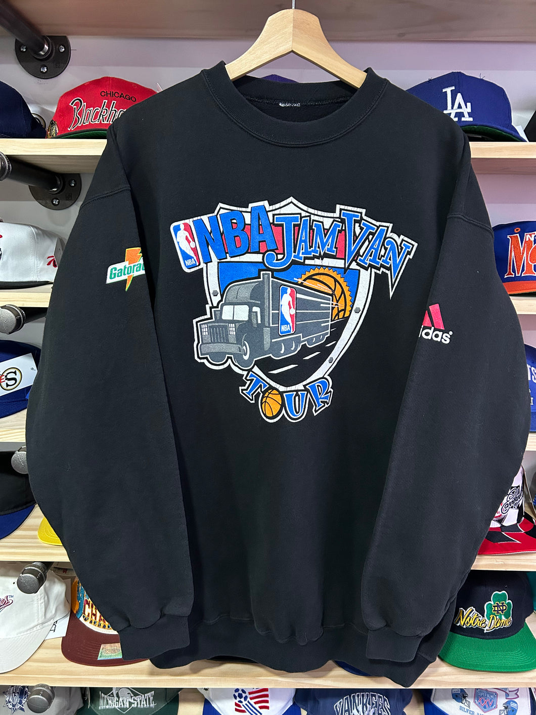 Vintage 90s NBA Jam Van Tour Adidas Gatorade Crewneck XL