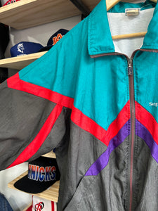 Vintage 1980s Sergio Tacchini Multicolor Windbreaker Jacket 42 Large