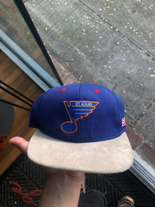 Vintage Deadstock CCM NHL St. Louis Blues Strap Back Hat