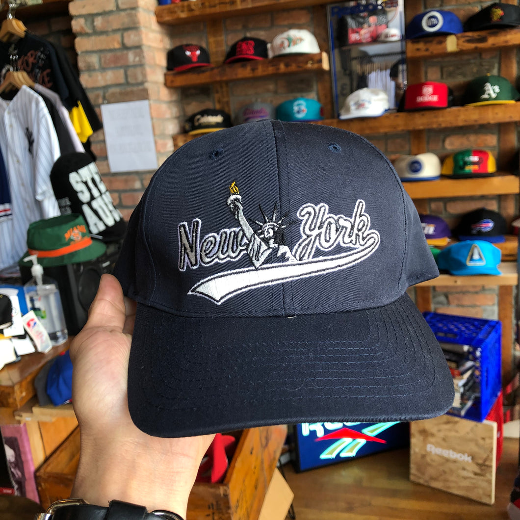 Vintage New York City Liberty Script Snapback