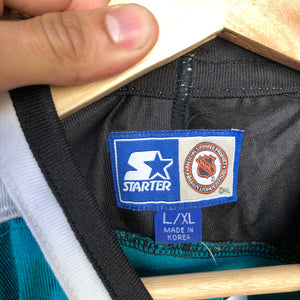 Vintage Starter San Jose Sharks Blank Jersey Size L / XL
