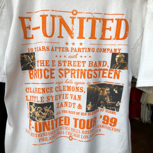 Vintage 1999 Bruce Springsteen The E Street Band E-Unity Double Sided Tour Tee Size Large