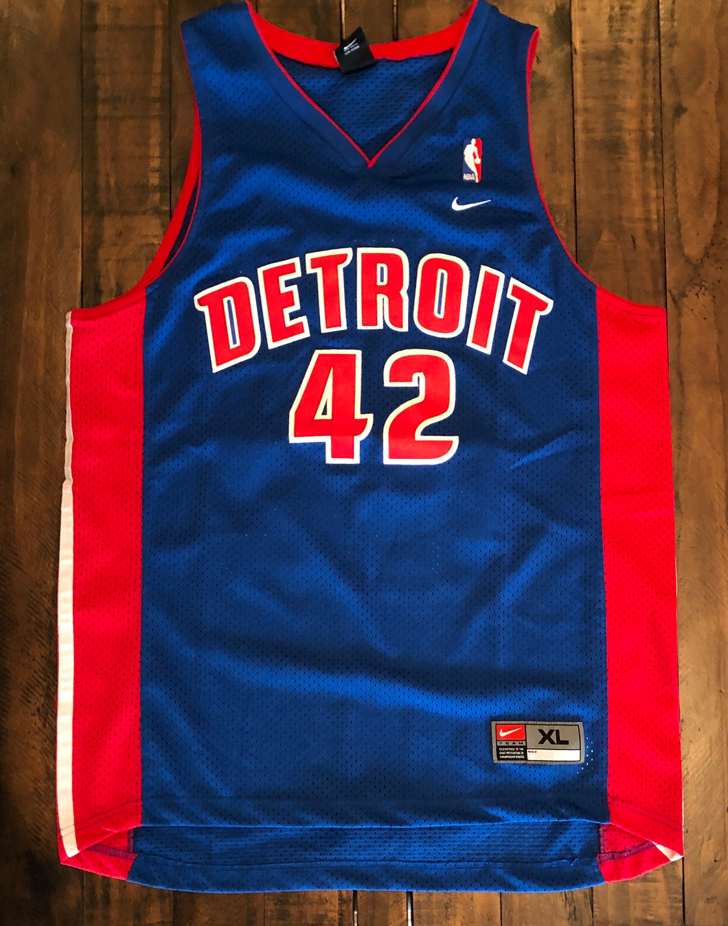 AUTHENTIC Jerry Stackhouse 48 Detroit Pistons Nike NBA Jersey VTG