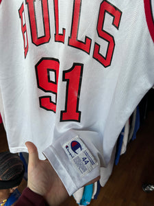 Vintage Chicago Bulls Dennis Rodman Home Jersey 44 Large