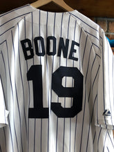 Load image into Gallery viewer, Vintage Majestic New York Yankees Pin Stripe Aaron Boone Jersey Size 3X
