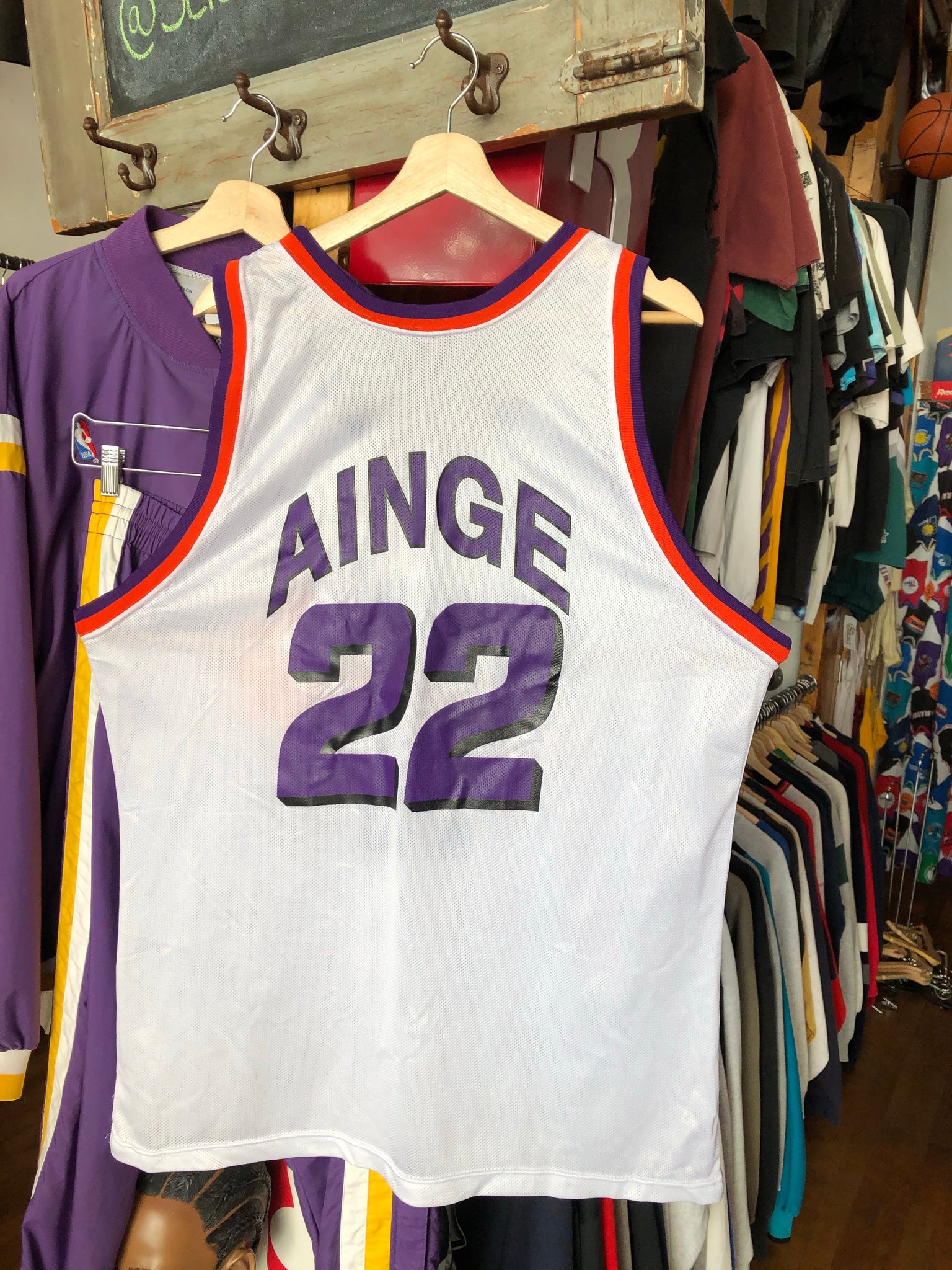 Vintage Danny Ainge Phoenix Suns Champion Jersey 48 XL – Select