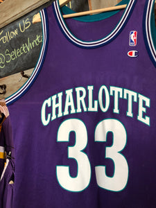 Vintage Charlotte Hornets Alonzo Mourning Jersey 48 XL