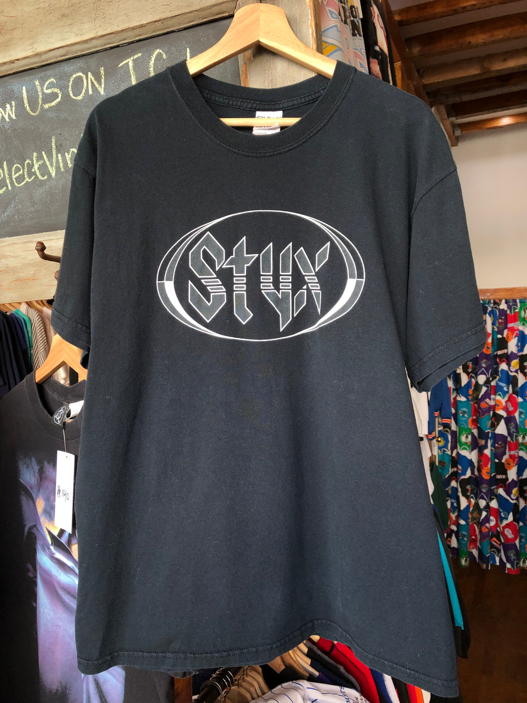 Early 2000’s Styx Classic Rock My Ass Double Sided Tour Tee Size Large