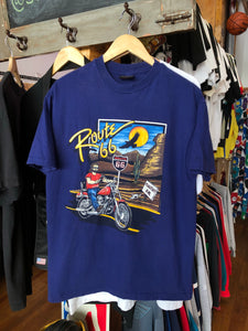 Vintage 1993 Harley Davidson Route 66 Tee Large