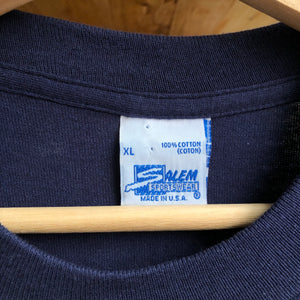 Vintage Single Stitched Salem Sportswear Fightin’ Irish Notre Dame Double Sided Tee Size XL