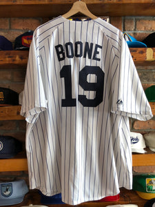 Vintage Majestic New York Yankees Pin Stripe Aaron Boone Jersey Size 3X