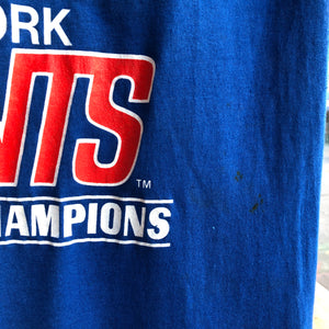 Vintage Trench 1987 Single Stitched New York Giants Super Bowl XXI NFC Champions Tee Size Medium