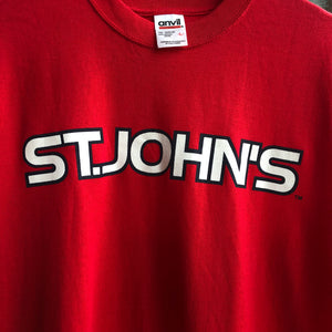 Vintage St. John’s University Spell Out Tee Size Large