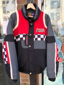 Vintage Ski-Doo Team Racing Sno Gear Full Zip / Button Clasp Puffer Jacket Size L / XL