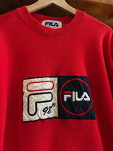 Load image into Gallery viewer, Vintage 1998 Fila Inspired Crewneck Sweater Size XL
