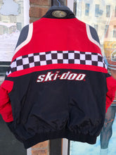 Load image into Gallery viewer, Vintage Ski-Doo Team Racing Sno Gear Full Zip / Button Clasp Puffer Jacket Size L / XL
