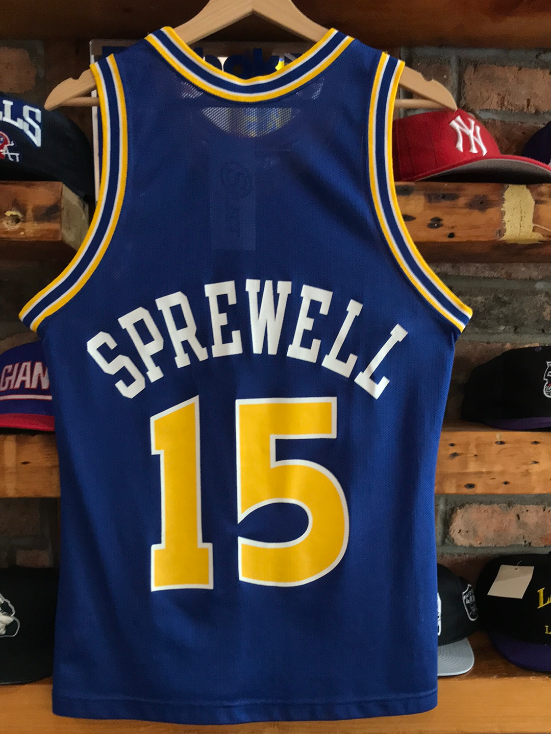 Golden State Warriors Reversible Practice jersey Latrell Sprewell VTG RARE