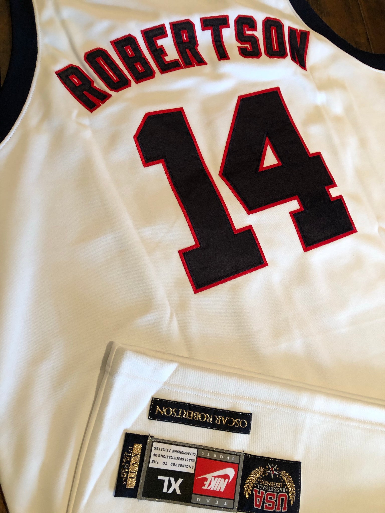Team USA Basketball Legends Oscar Robinson Nike Jersey Stitched