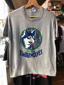 Vintage Single Stitched Trench Minnesota Timberwolves Tee Size Medium