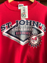 Load image into Gallery viewer, Vintage St John’s University Red Storm Crewneck Sweater Size Large
