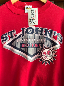 Vintage St John’s University Red Storm Crewneck Sweater Size Large
