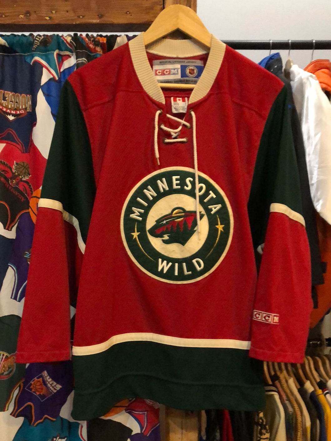 Vintage CCM Minnesota Wild Blank Jersey Size Small