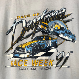 Vintage 1991 Single Stitched Days Of Daytona Race Week Tee Size Large