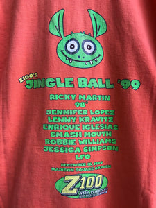 Vintage 1999 Z100 Jingle Ball Tee Size Large