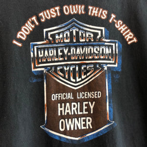 Vintage Single Stitched I Dont Just Own This T-Shirt Harley Davidson Tee Size Large