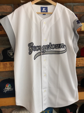 Load image into Gallery viewer, Vintage Starter GeorgeTown Hoyas Blank Cut Off Baseball Jersey Size XL
