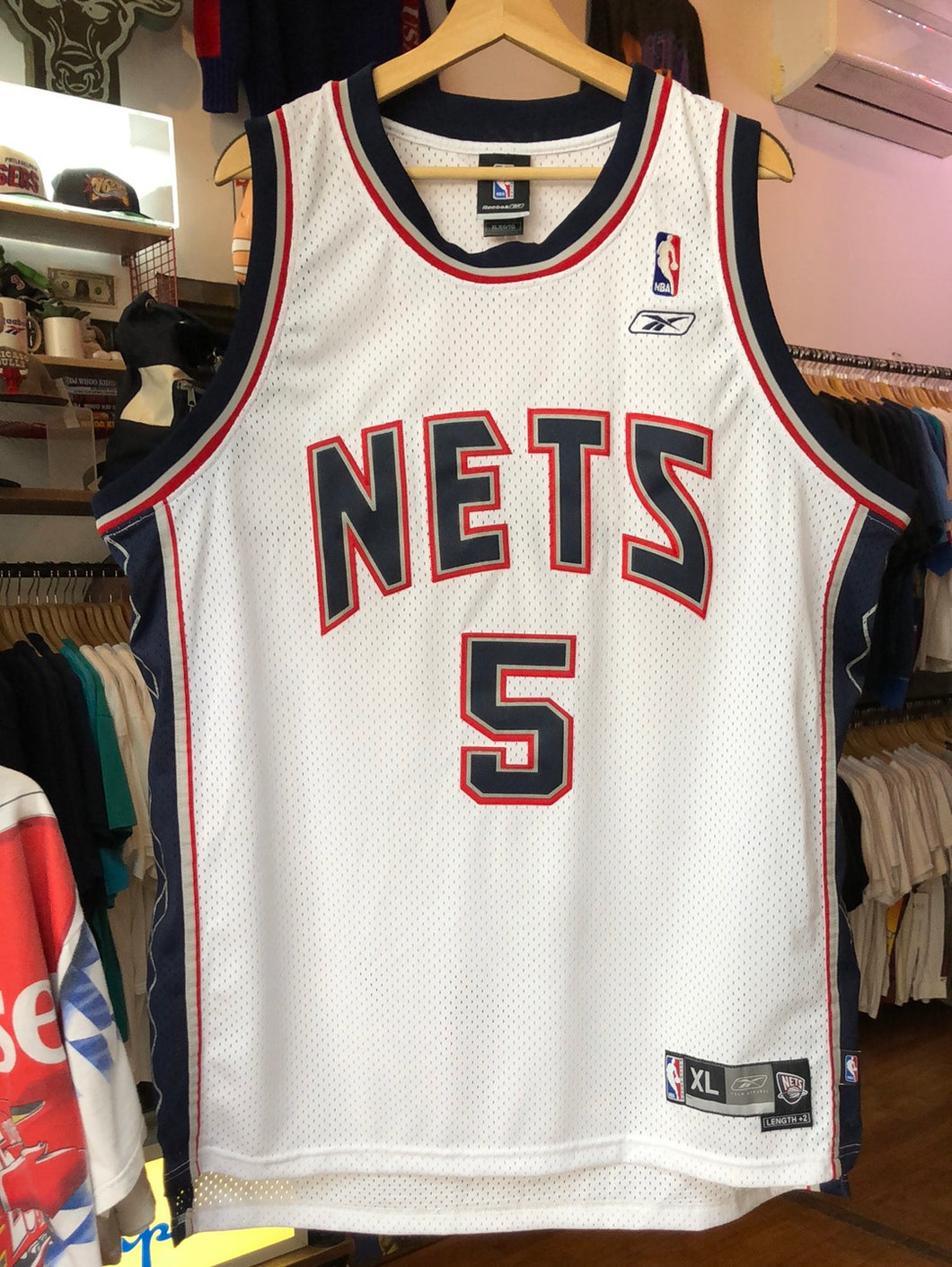 Vintage Reebok New Jersey Nets Jason Kidd Swingman Size XL